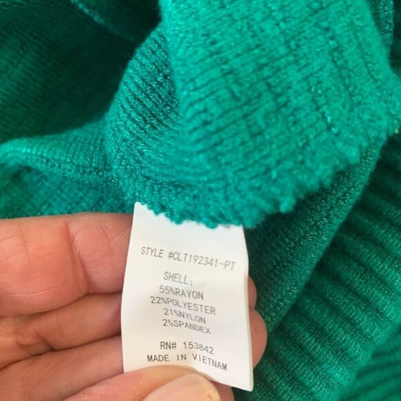 MELLODAY Ottoman Ribbed Knit Turtleneck - M - NWT - Picture 7 of 8